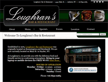 Tablet Screenshot of loughransrestaurant.com